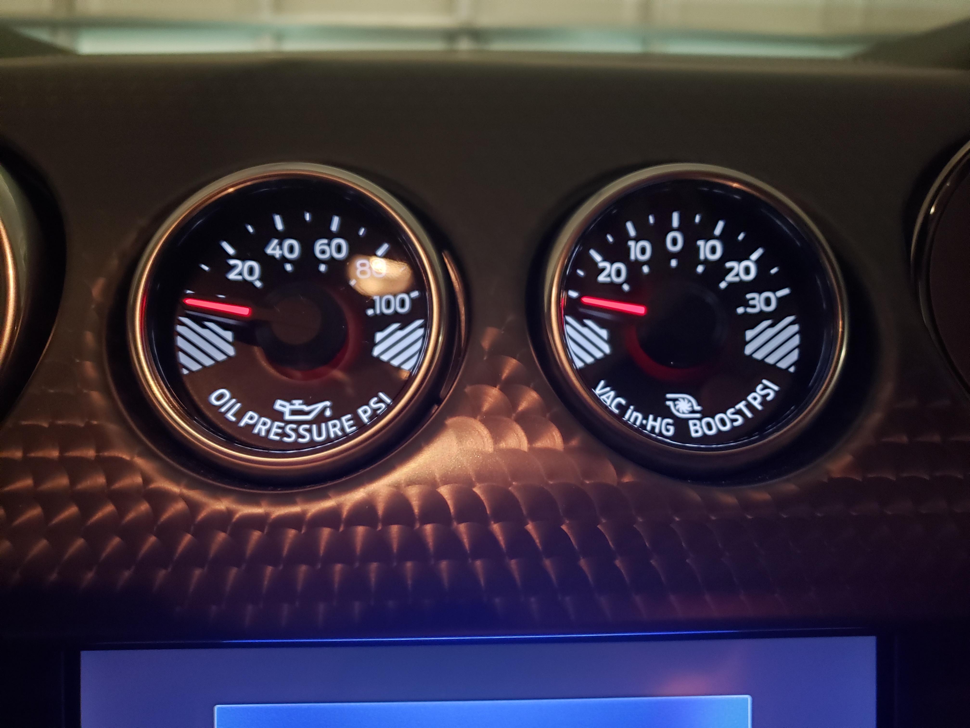 Compound gauges installed