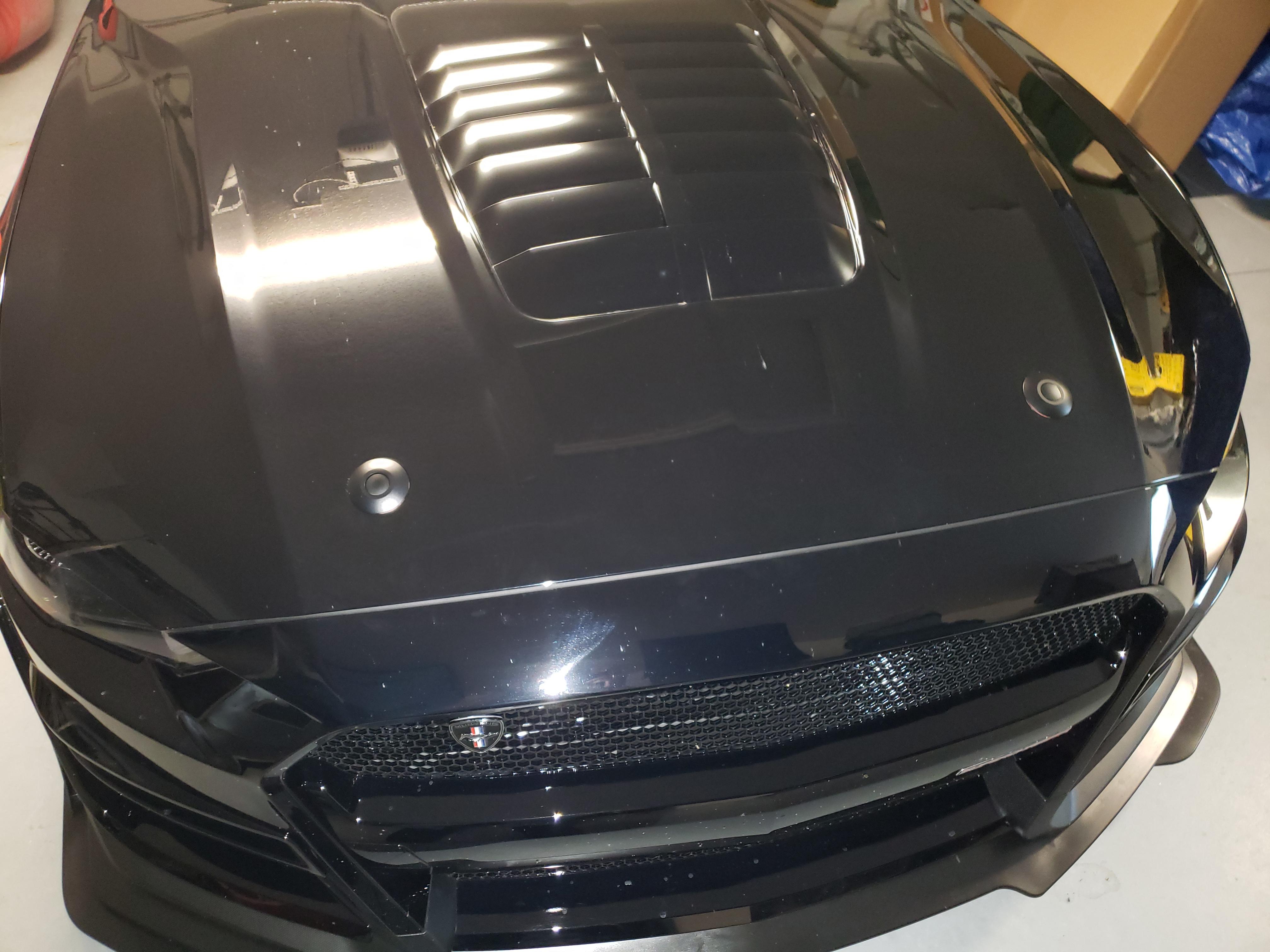Hood pin installation complete