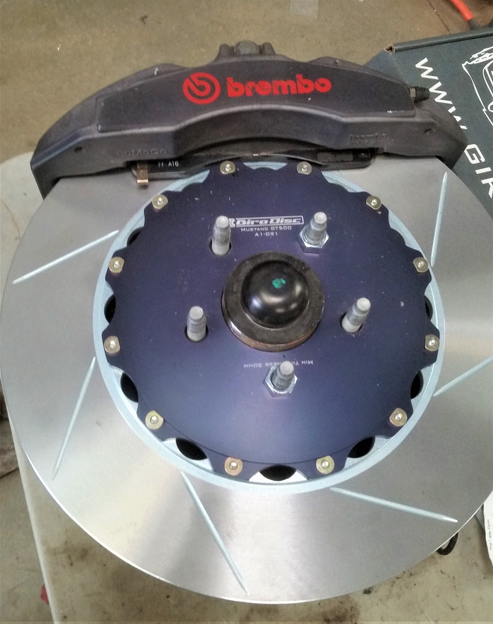 6 piston Brembo on 15" Girodisc on s197 spindles