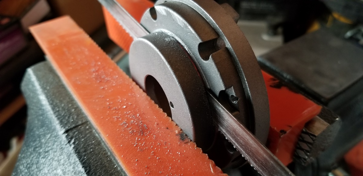 20210313  - Cutting with a hacksaw blade, as I felt was the best way remove the back.  
*NOTE: I left a small tiny lip to be filed down and dial it in better*