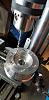 20210317 - The first hole to be drilled-out.  Make sure your vice has the part nice and snug/tight, without damaging the aluminum hub. 
*NOTE:  I'm...