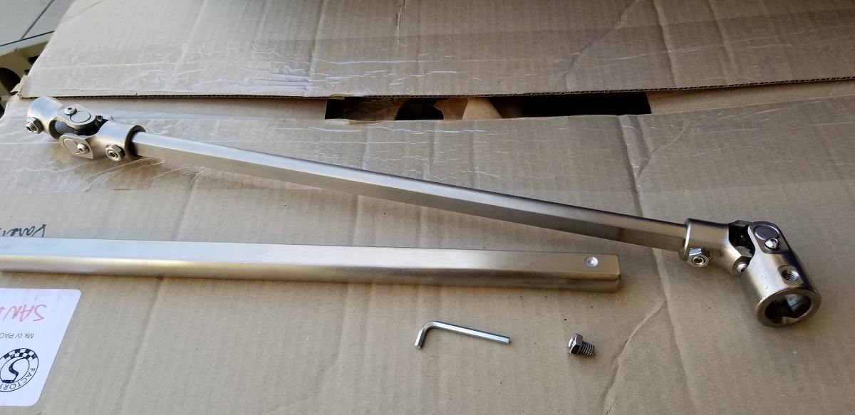 20210408 - Steering shaft with in-set drilled holes.