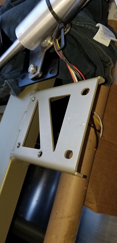 20210408 - I had drilled smaller hole diameters, since I was working to get the best alignment as possible for the steering shaft.