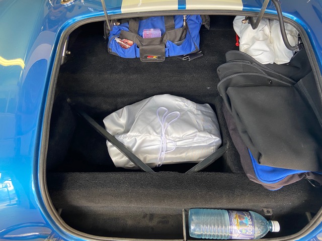 Car cover in the trunk