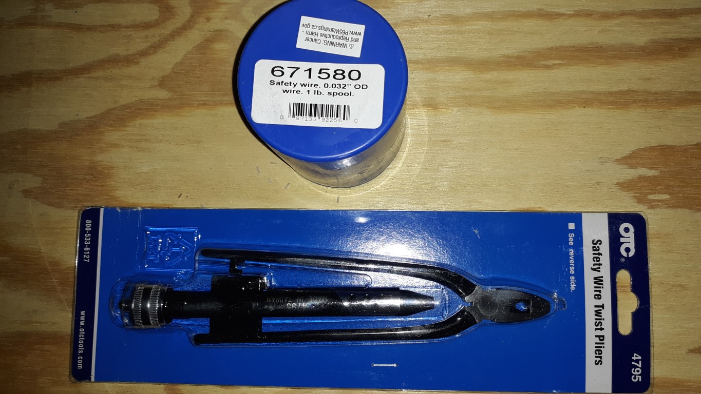 Wire tool and wire
Russell Performance Safety Wire
Part #671580
$26.99
OTC Safety Wire Tool
Part #OTC4795
$29.99
Summit Racing.com