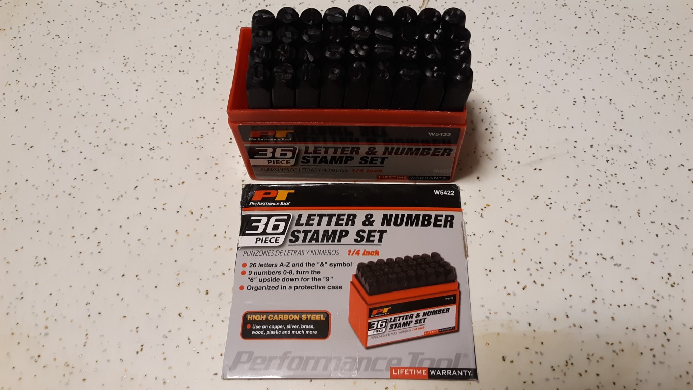 Letter and number stamp set
Part #55755
$18.99 (on sale)
Eastwood.com