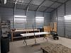 elect 3 
West wall 2 lights and 4 outlets. Benches and storage