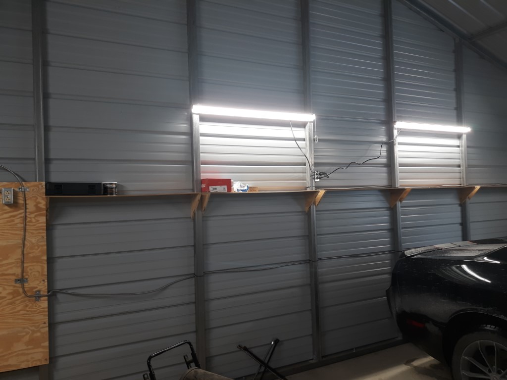 Shelving- back wall