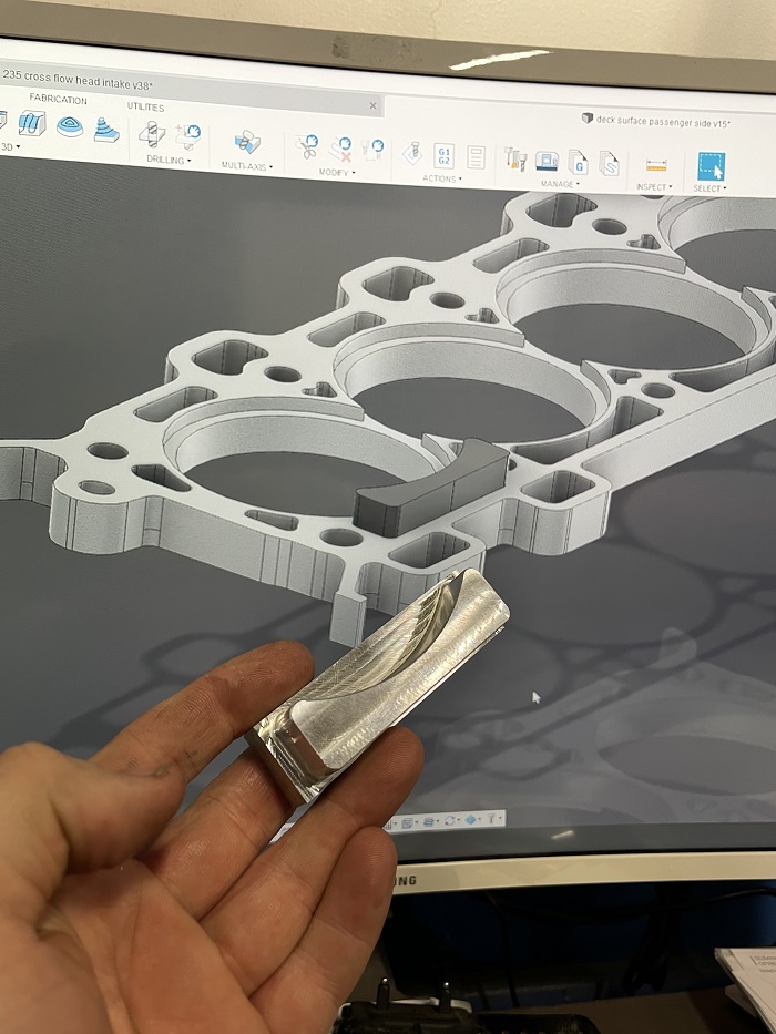 water jacket interfeerence spacer and cad drawing