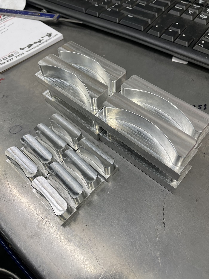 water jacket interference spacers ready for insertion