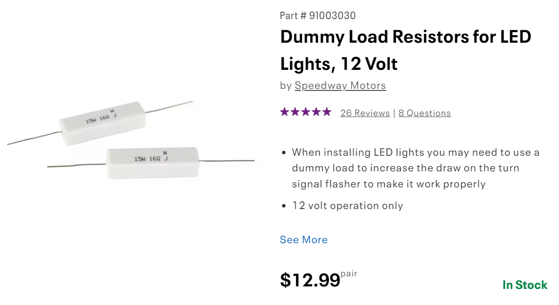 LED Dummy Resistor