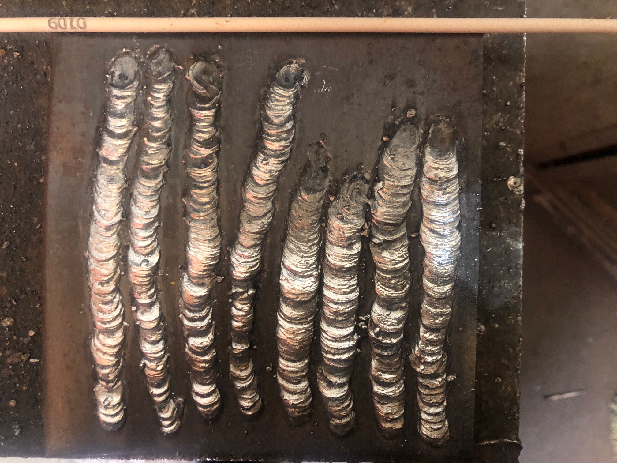 3rd session, 1/8" stick 6010