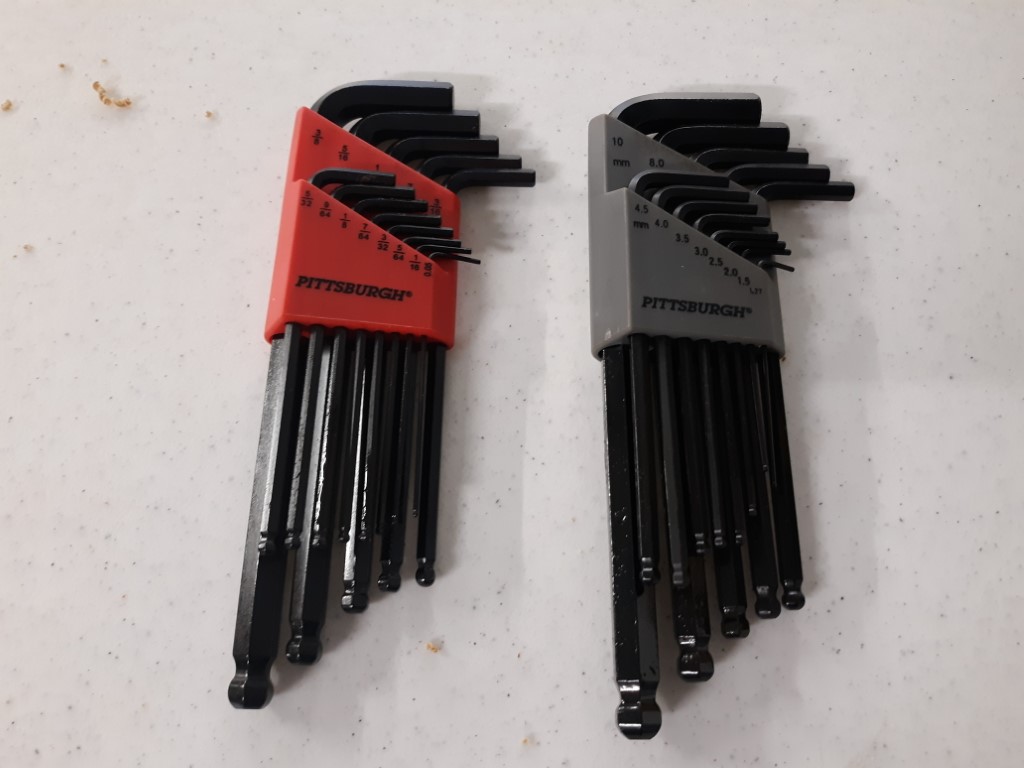 Ball End Hex Wrenches SAE and Metric
No part Number
$14.96
Harbor Freight