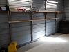 Shelves back wall