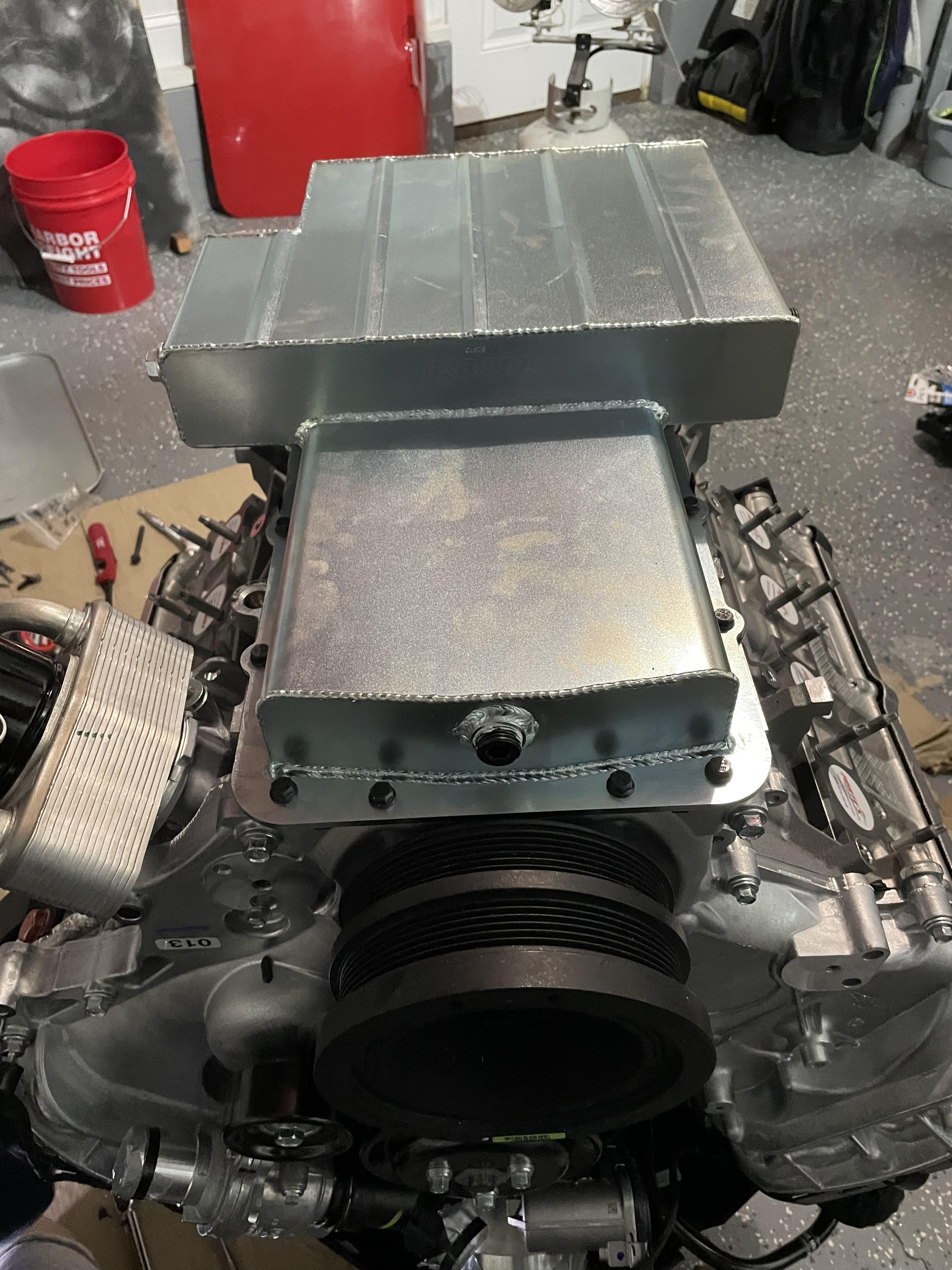 New oil pan installed