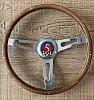 Wood steering wheel
