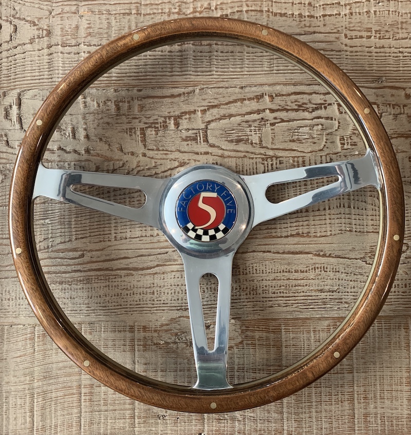 Wood steering wheel