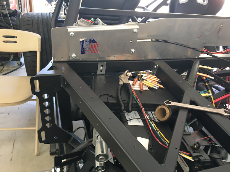Wiper motor installed