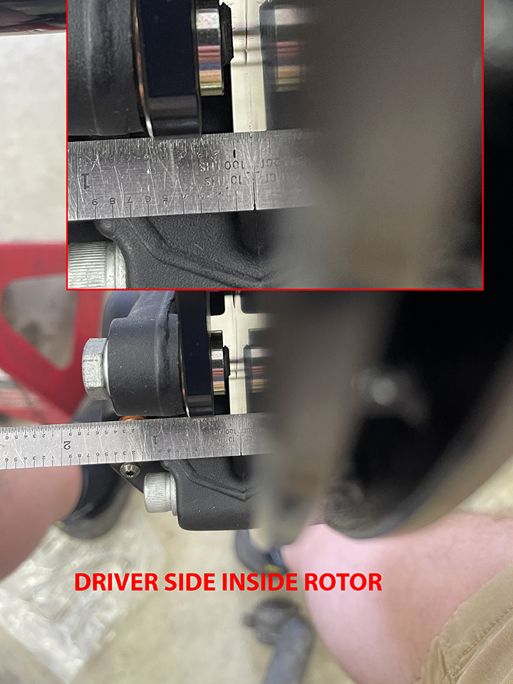 Driver inside rotor spacing