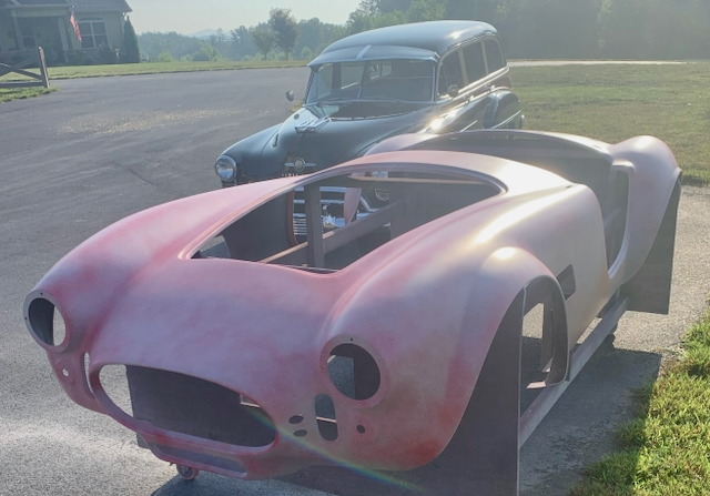 First round of primer before block sanding