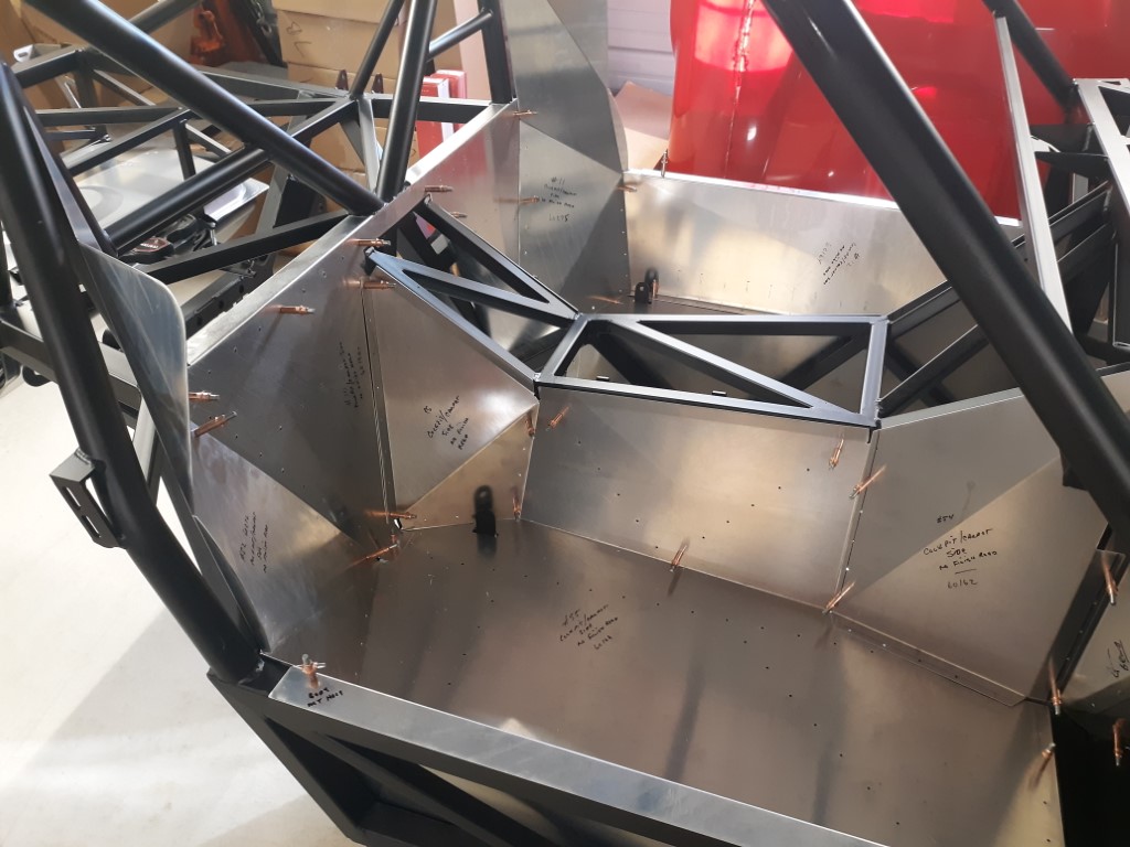 Interior panels fitted