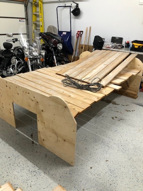 Small delay in the build, my body buck got repurposed to hold fence pickets when i wasn't watching.   hmmmm.