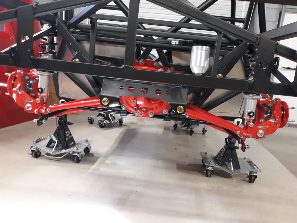 Rear suspension almost done 1