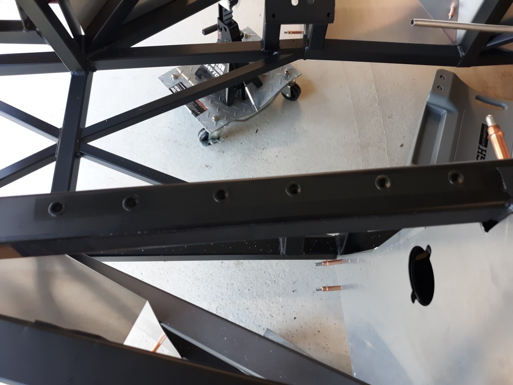 Rivnuts installed and painted