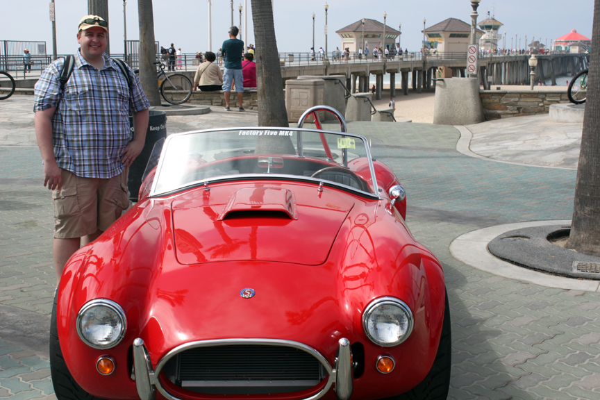 Me with Dave's roadster