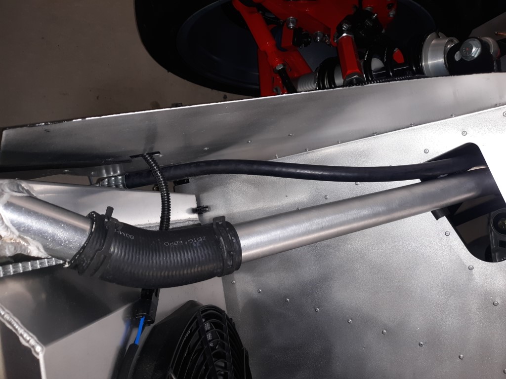 AC hose to condenser