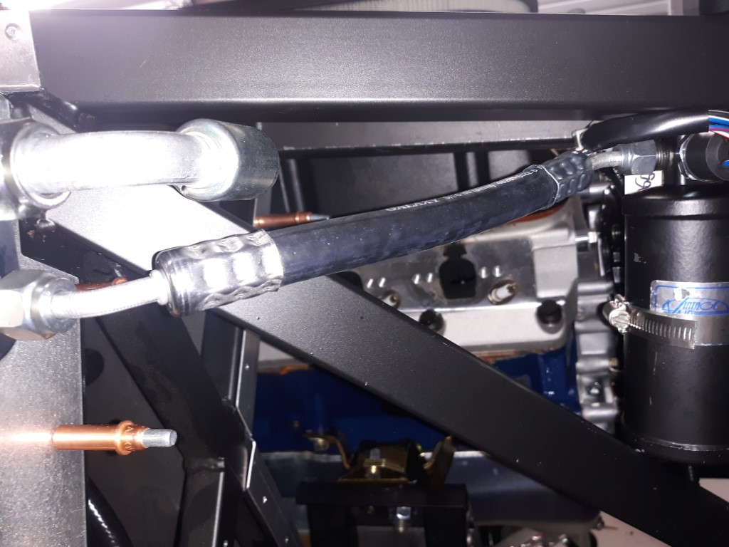 AC hoses from manifold
