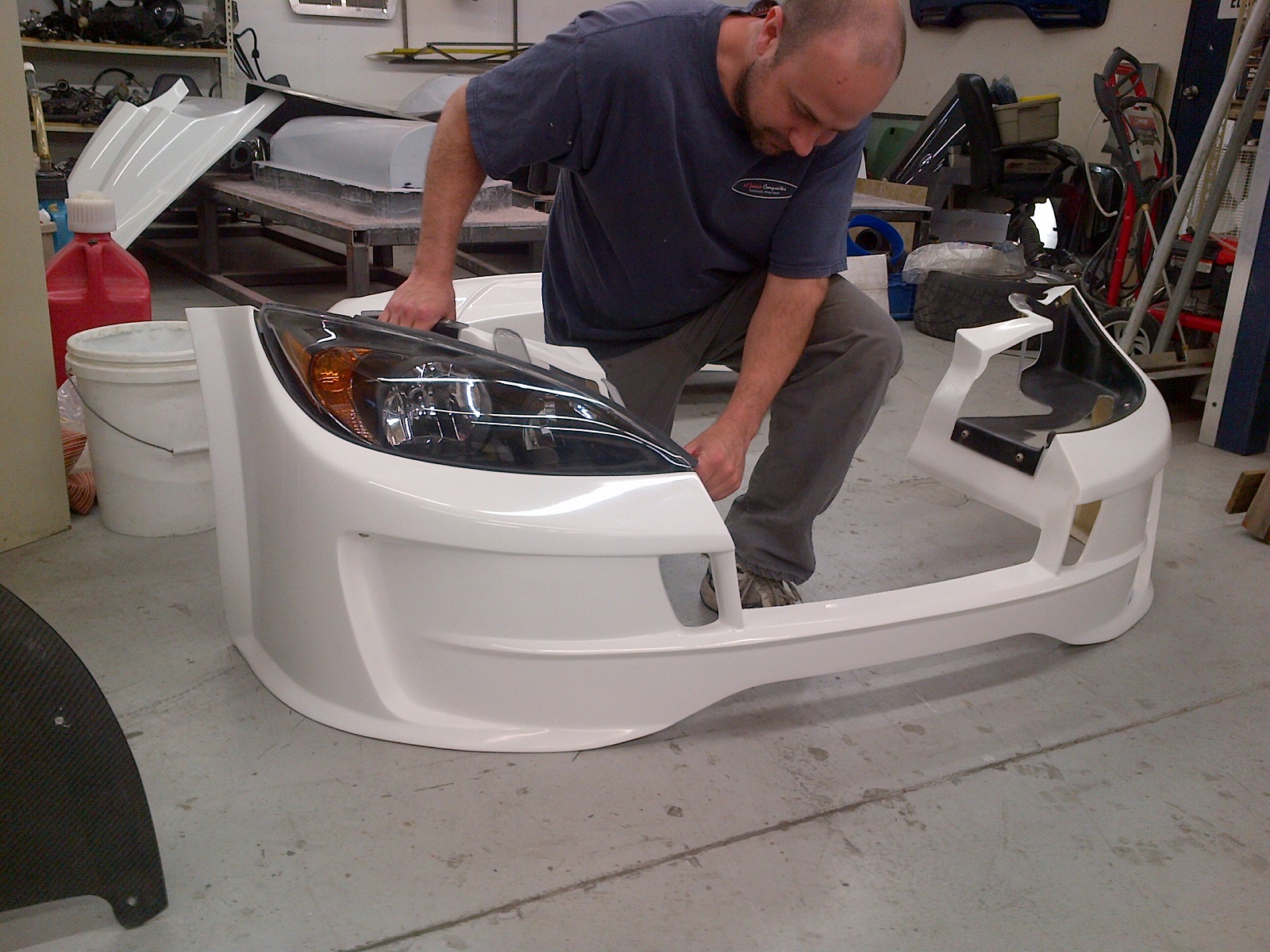 Engineer Dan With Headlight Assembly