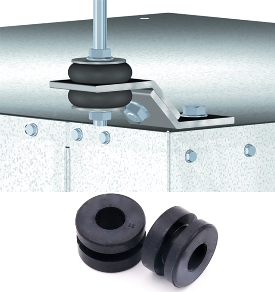 Quick Latch Shaft Mounted in Neoprene Grommet