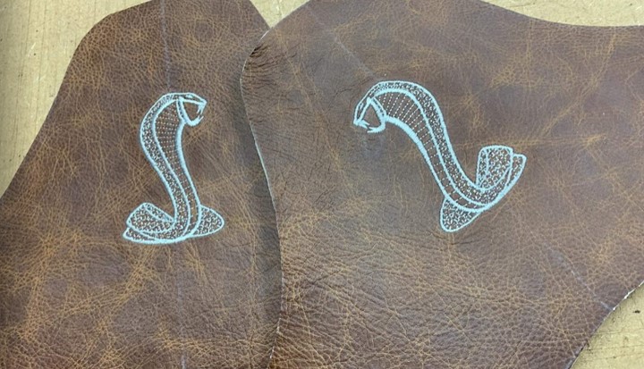 stitching logo