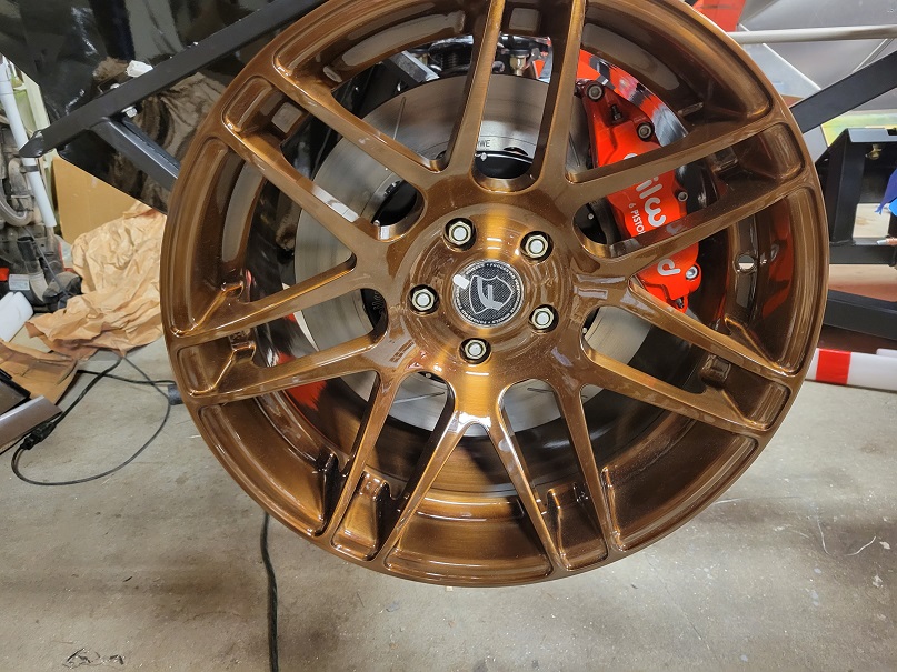 Wheel and brake close