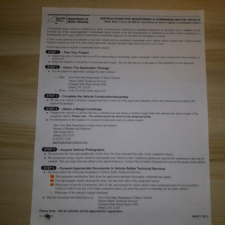 Reg steps pg 1