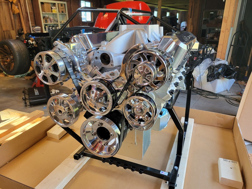 engine front out of box