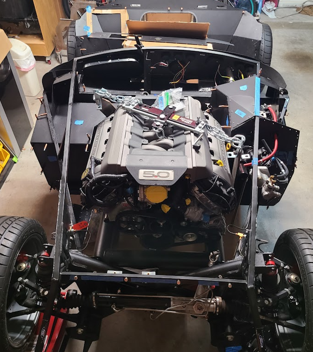 naked engine bay