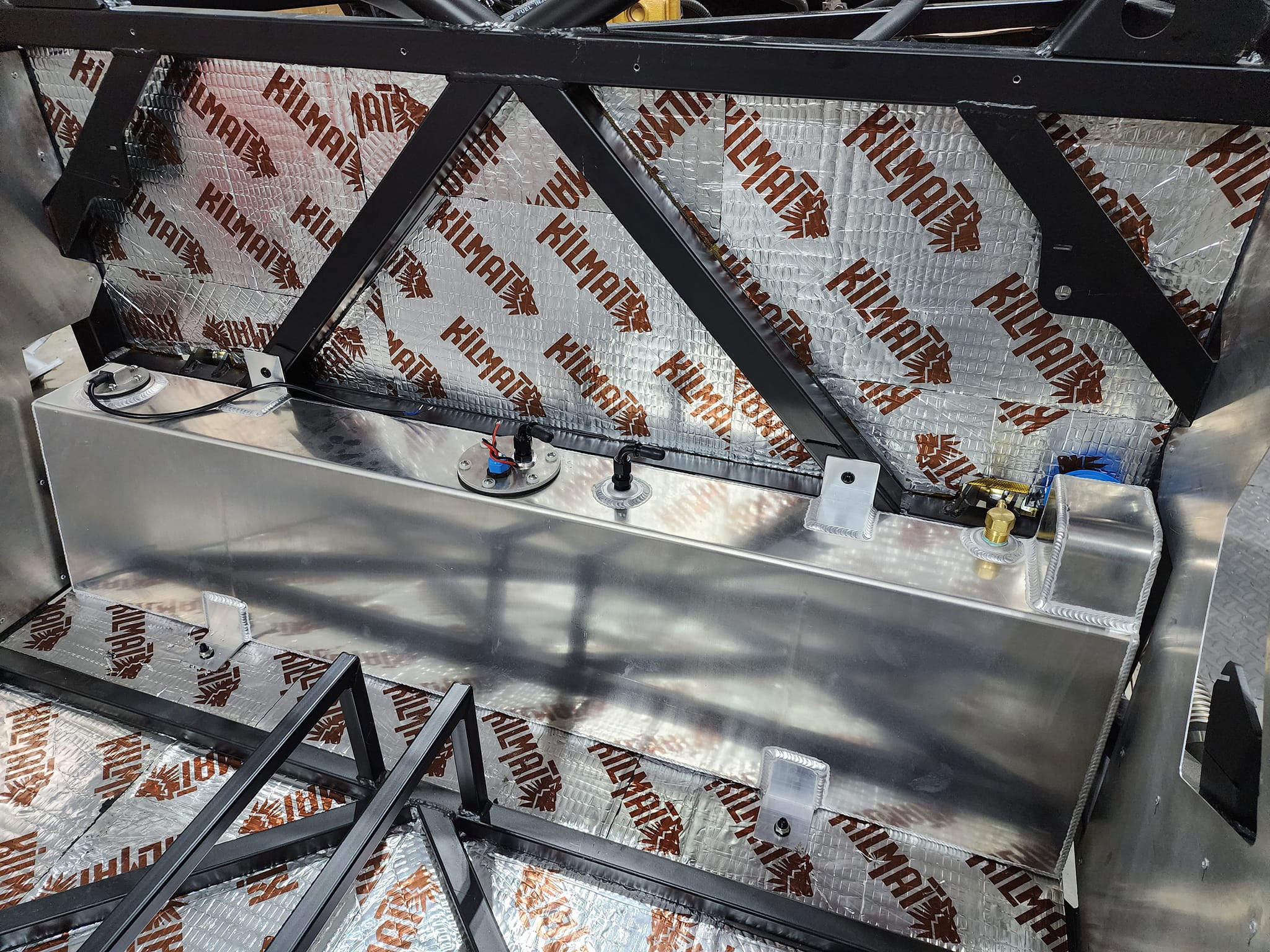 fuel tank installed