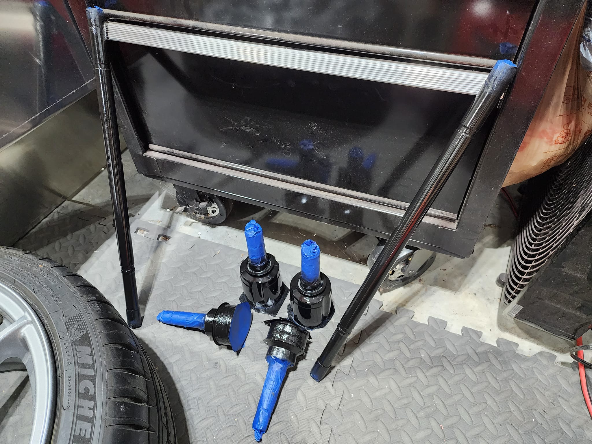 painted axle parts