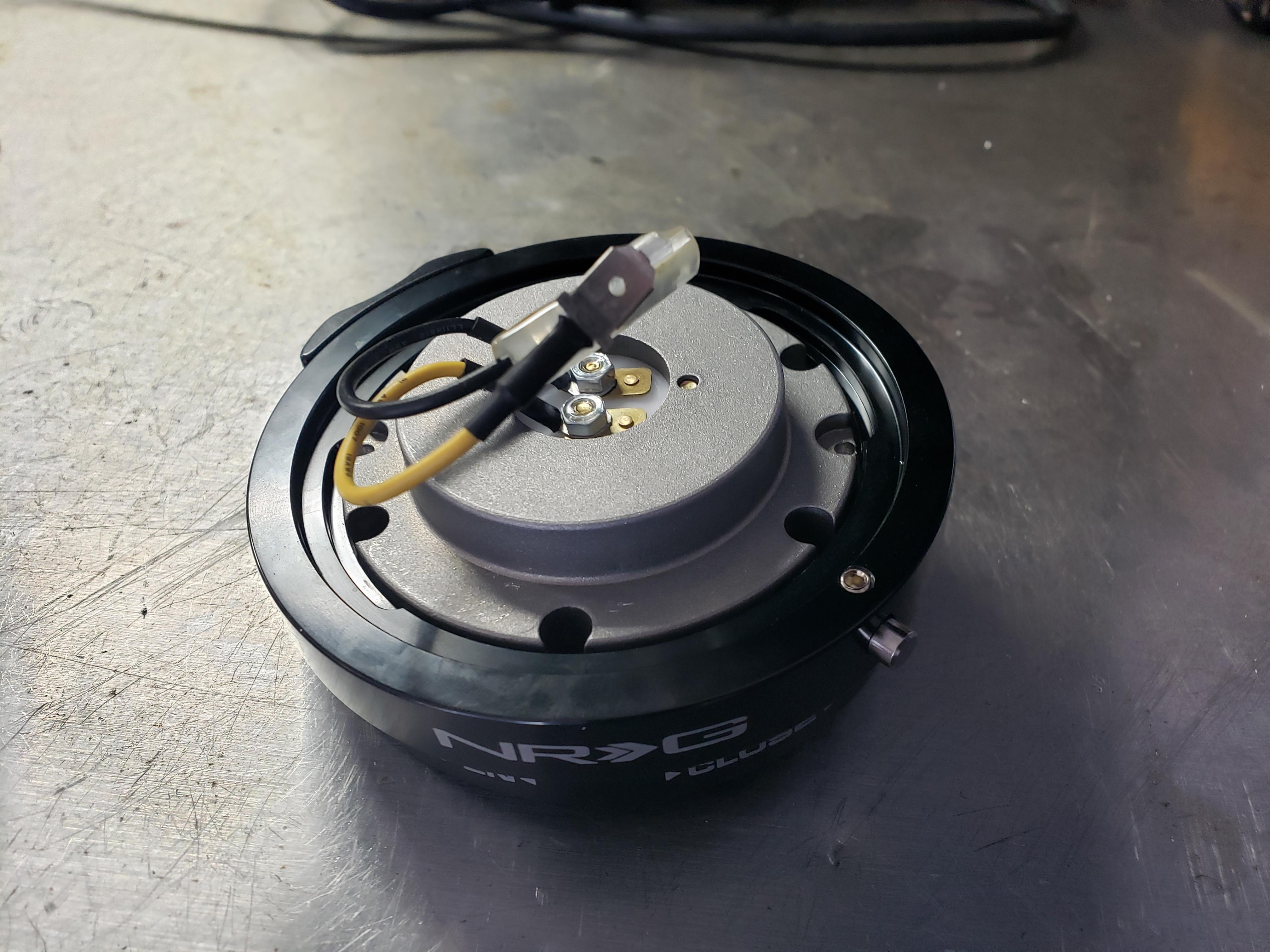 Bottom side of hub.