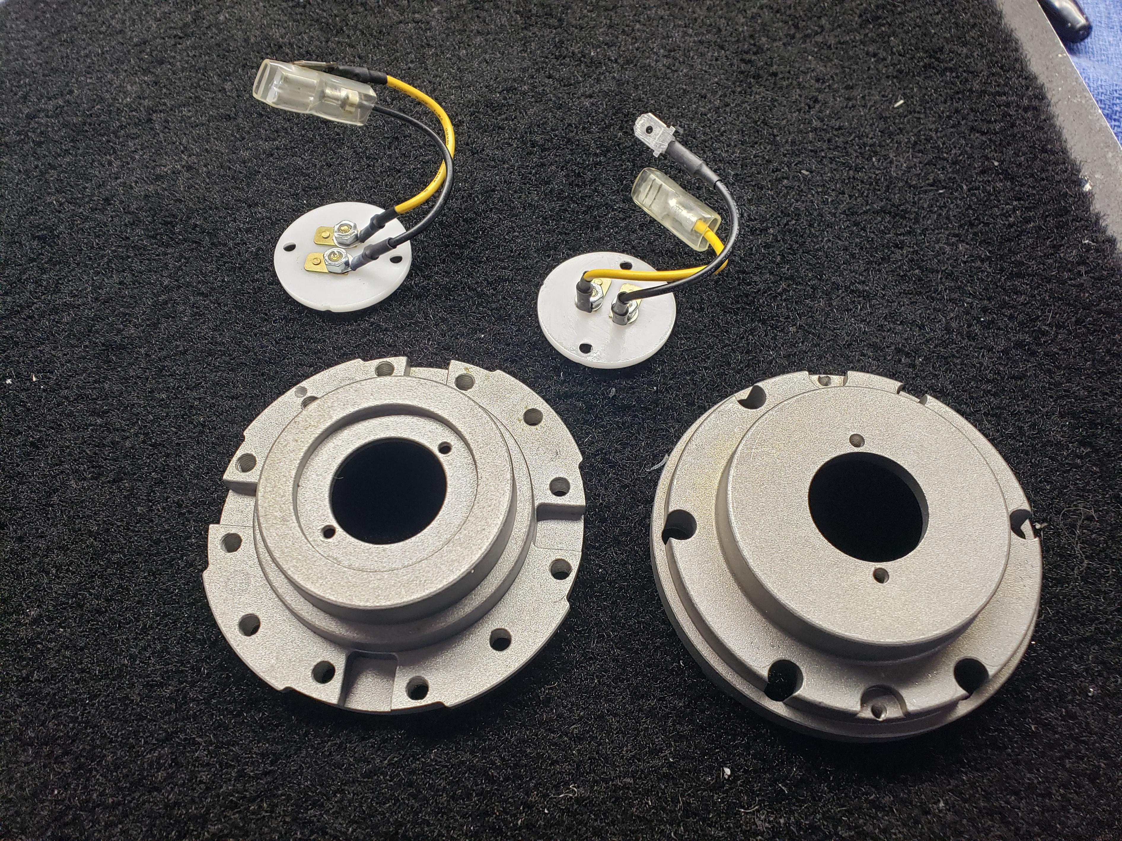 Horn electrical connectors removed.