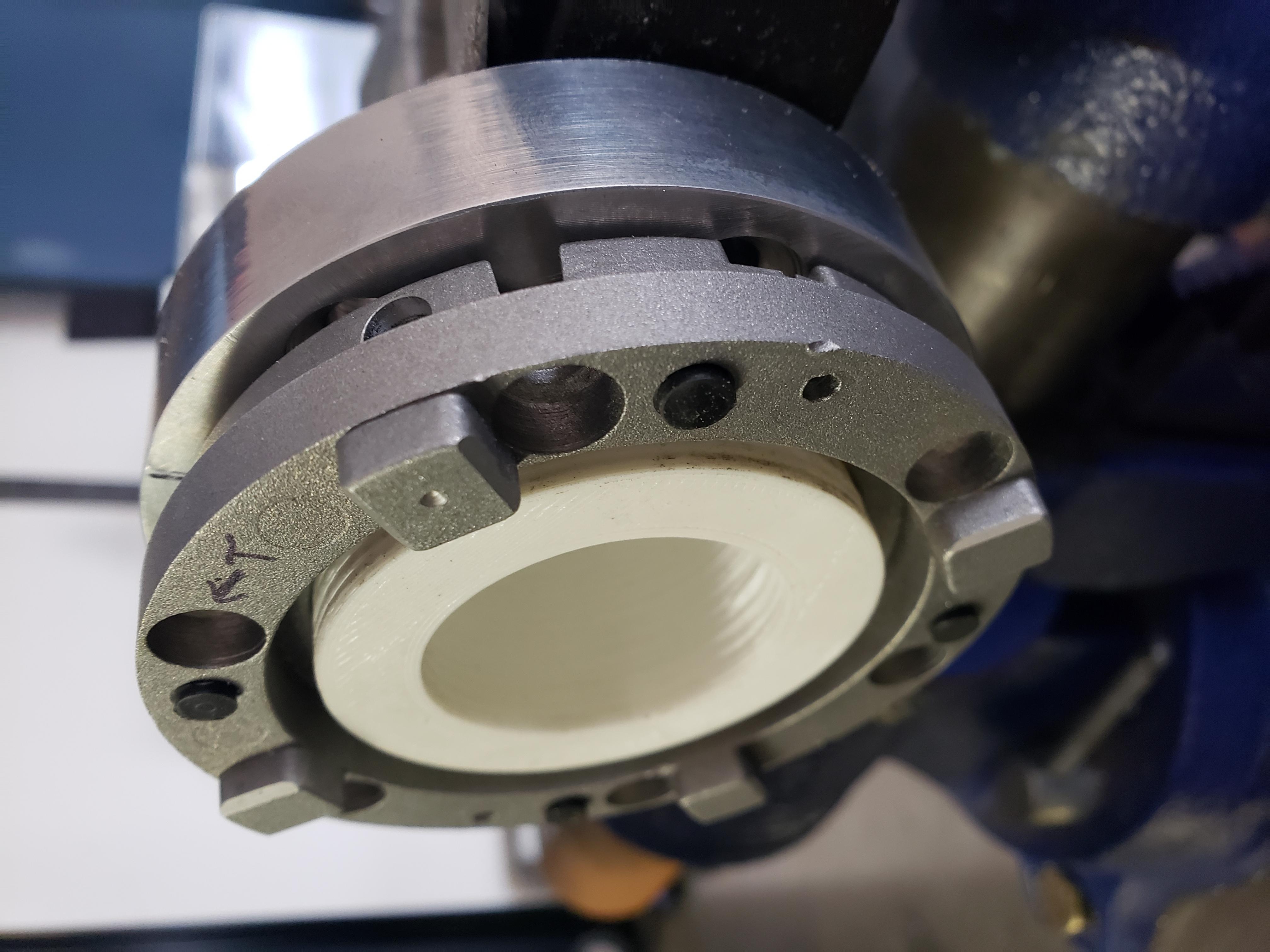 Fitting NRG rear half to FFR hub with jig.
