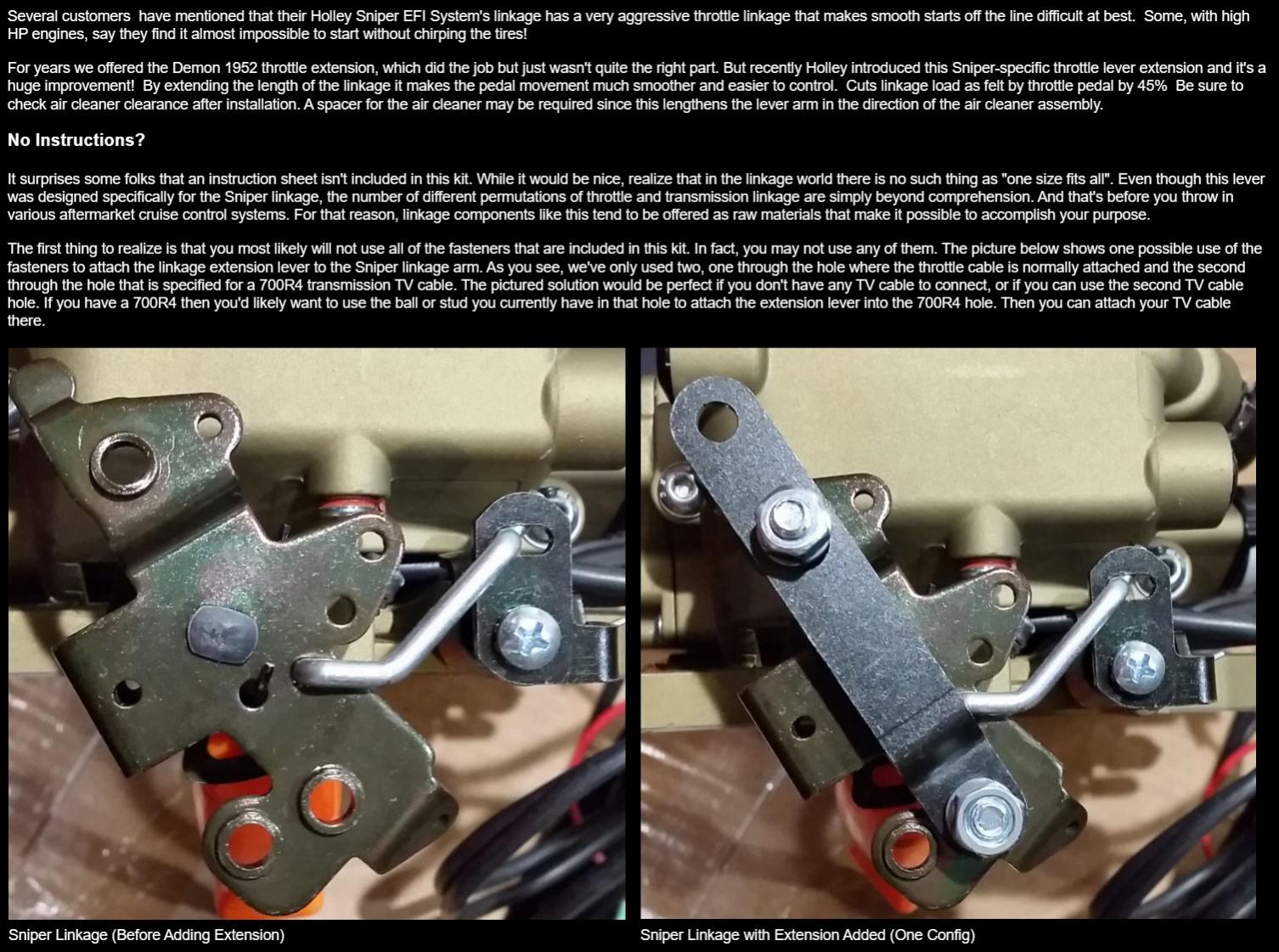Sniper Throttle Extension