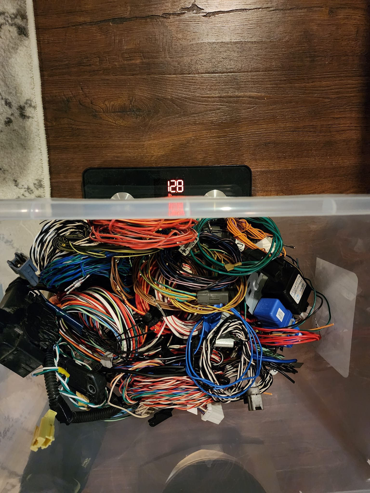 12.8 lbs of wire removed