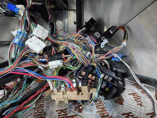 relay and fuse boxes on passenger floor