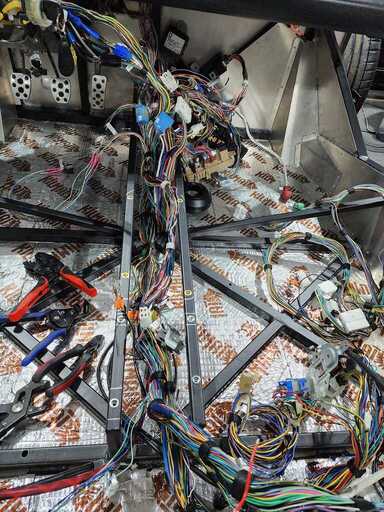 wiring harness down tunnel