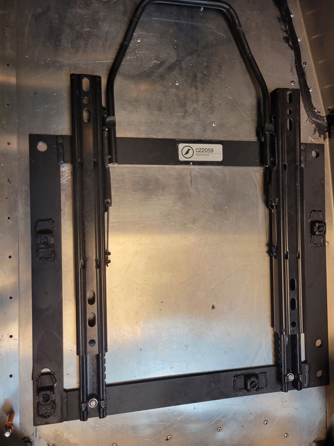 seat track installed
