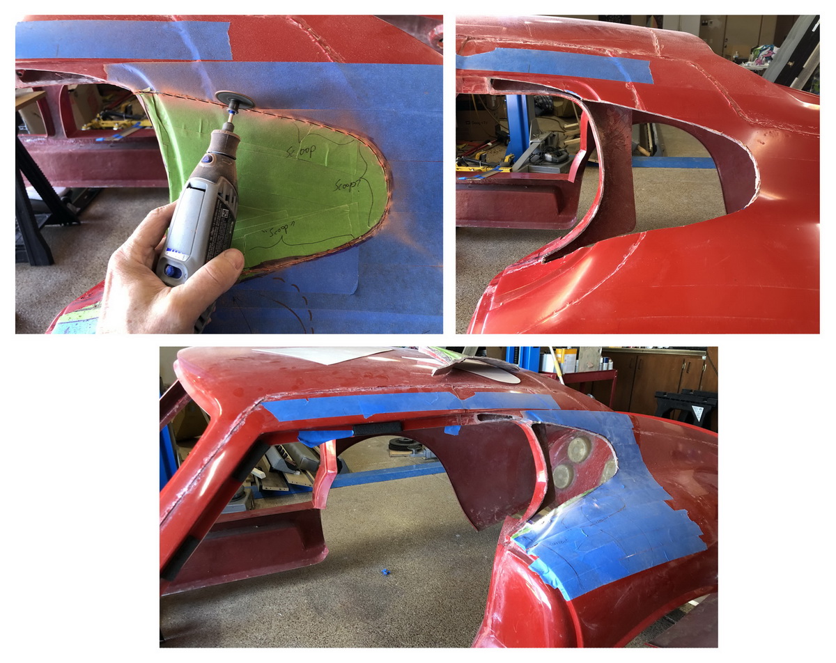7  B Side Windows Re Styling Cutting out panel