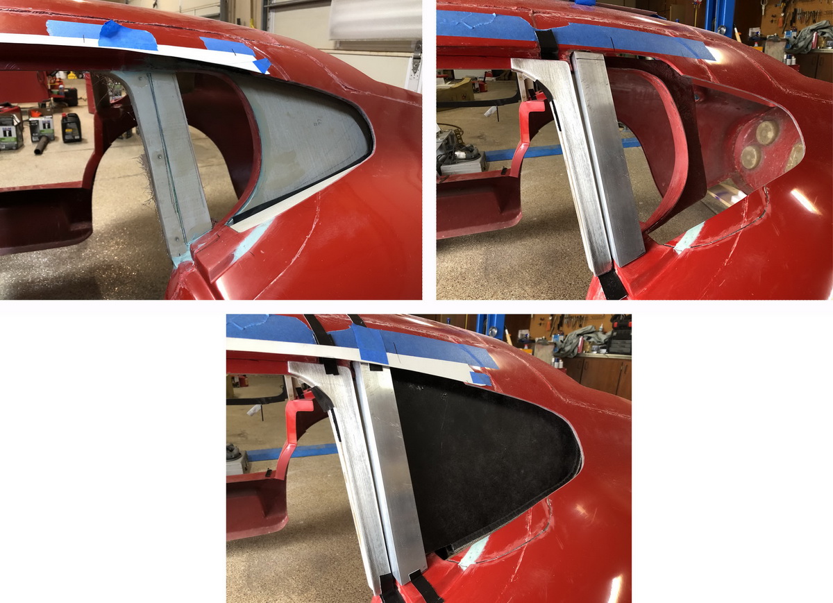 16  C Side Windows Re Styling B-Pillar and Window Box fabrication